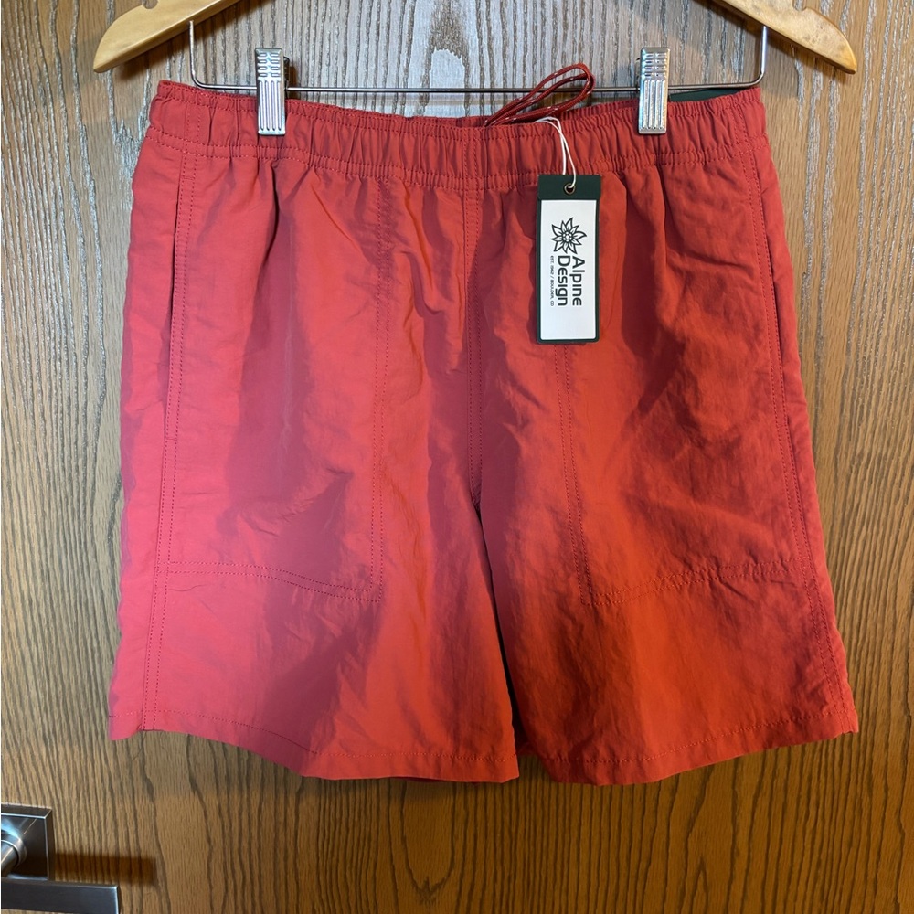Alpine Design Men's Athletic Shorts in Dusty Red